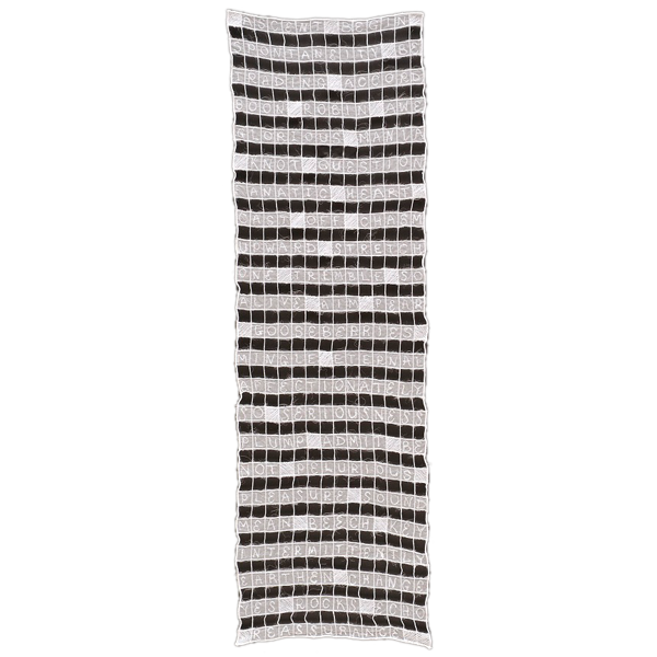 2010 35x10.5" Silk organza, rayon thread