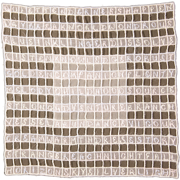 2013 10x10" Silk organza, rayon thread