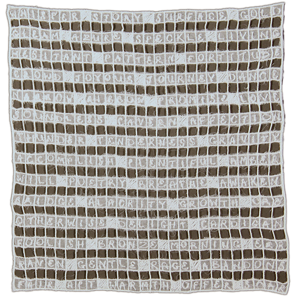 2013 12x11.5" Silk organza, rayon thread