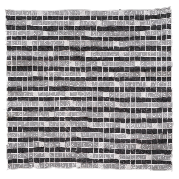 2011 22x21" Silk organza, tulle, rayon thread